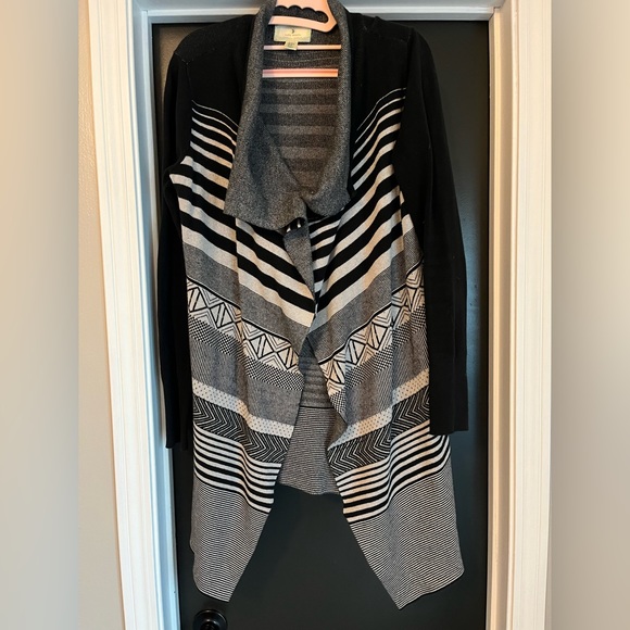 ruby moon | Sweaters | Black Stripe Cardigan | Poshmark